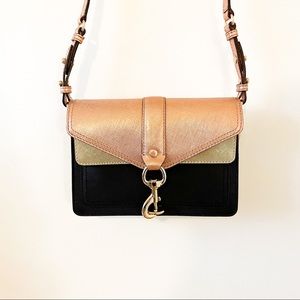 Rebecca Minkoff Metallic Hudson Moto Crossbody